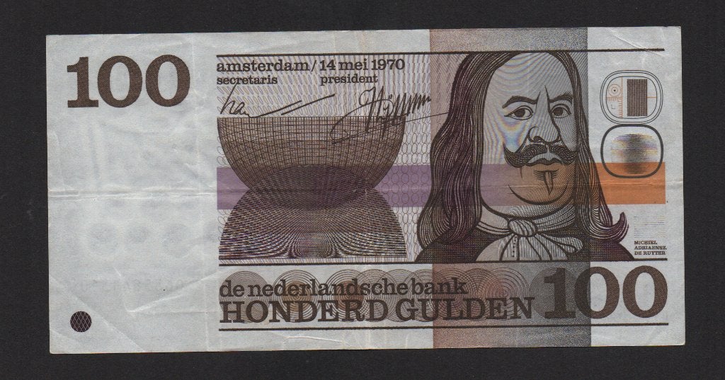 100 Gulden Bankbiljet 1970 Zeer Fraai Biljet, Ophalen of Verzenden, 100 gulden, Los biljet