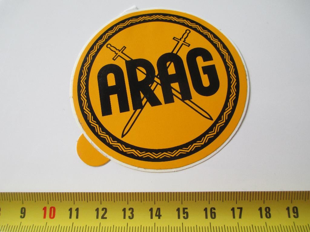 sticker ARAG verzekeringen, Verzamelen, Ophalen, Zo goed als nieuw