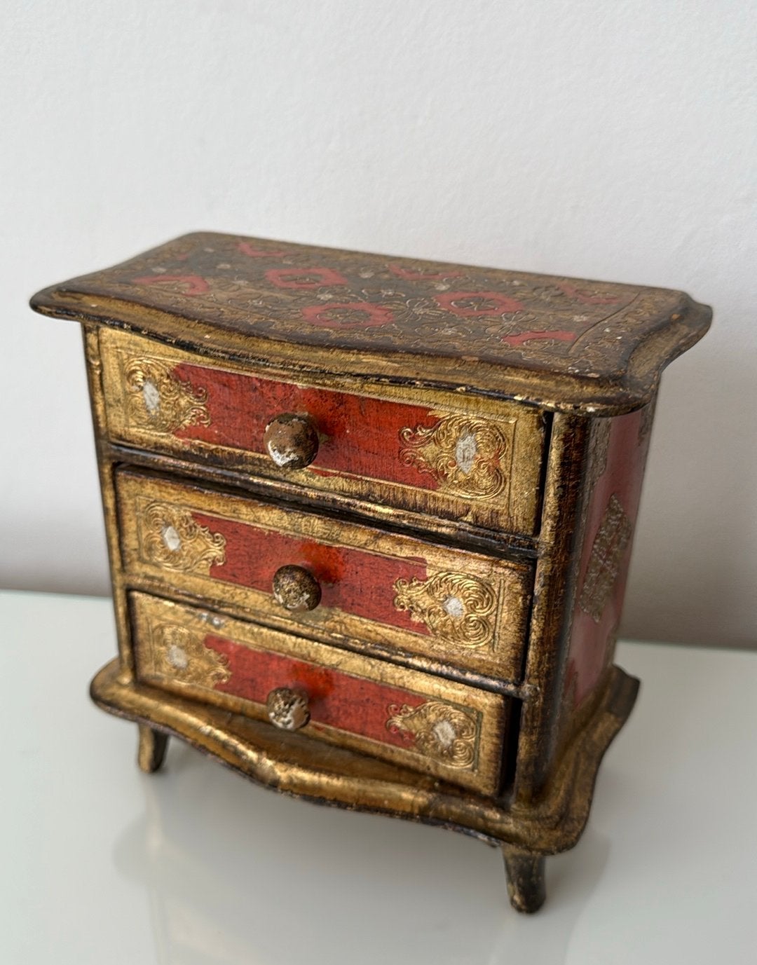 Klein sleets Italiaans Brocante ladekastje, Ophalen of Verzenden