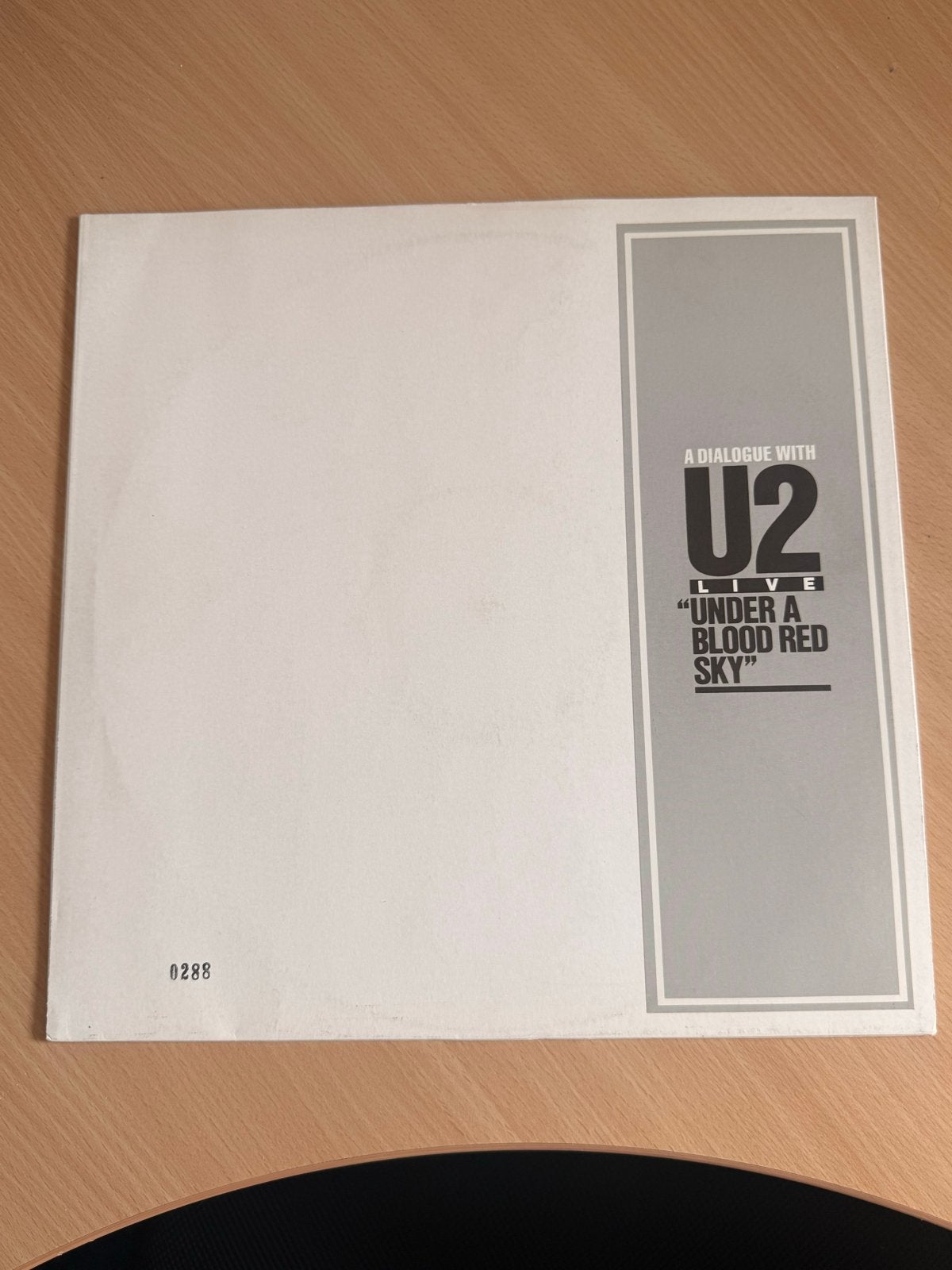 U2 - Live "a dialogue with u2, Under A Blood Red Sky" LP, Ophalen, LP, Rock, Zo goed als nieuw