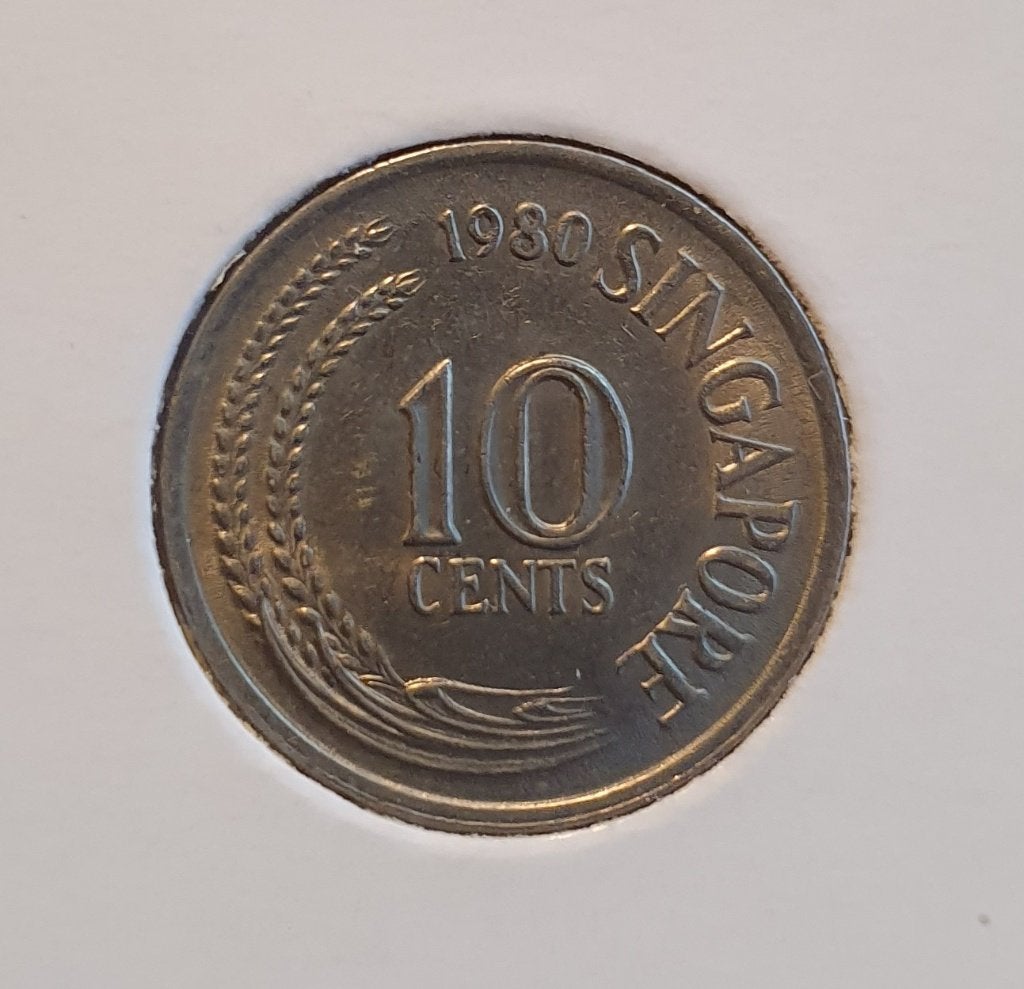 Singapore - 10 Cents 1980 (2), Ophalen of Verzenden, Zuidoost-Azië