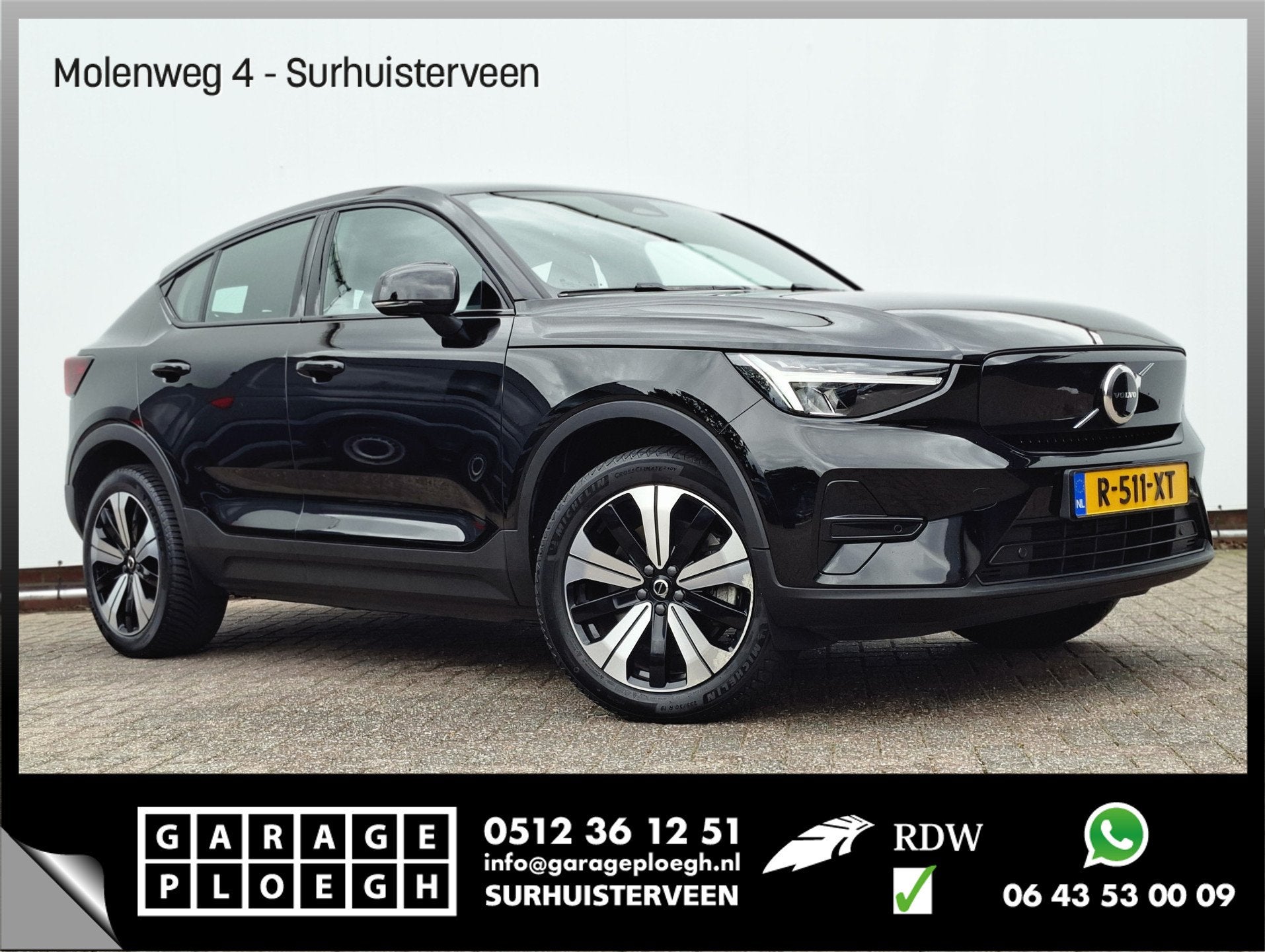 Volvo C40 SOH 90% Core 69 kWh Carplay Pano Elek.Trekhaak Cam, Stof, Gebruikt, Parkeersensor, 435 min