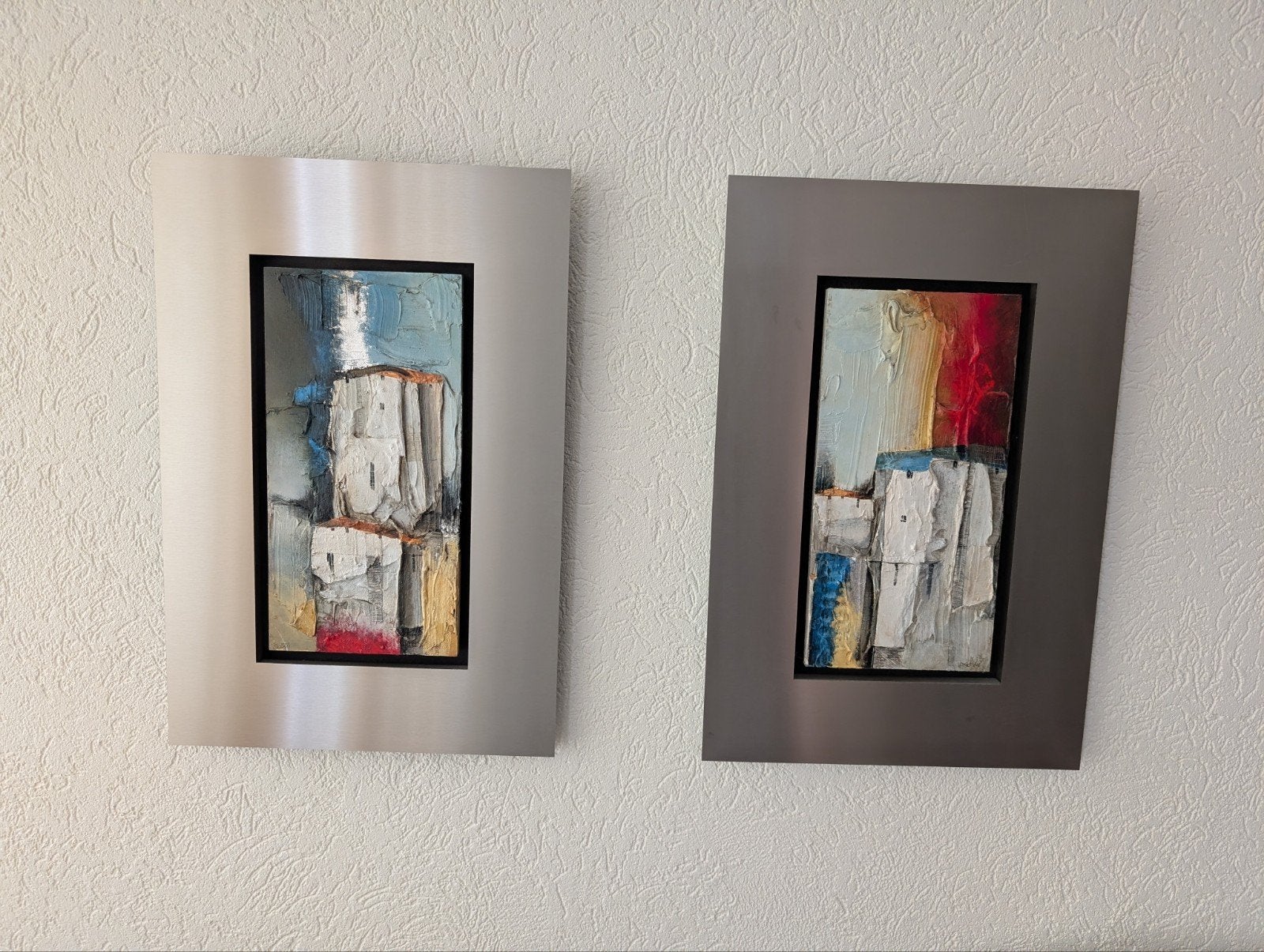Abstracte Olieverfschilderijen op Doek van Freddie Segers., Ophalen