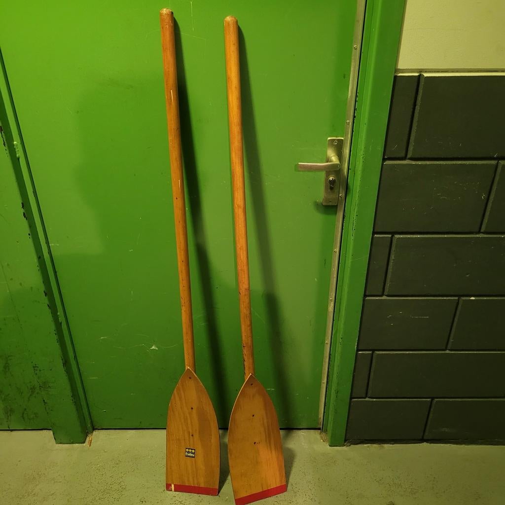 Freetime Houten Peddels (een paar), Ophalen of Verzenden, Gebruikt, Enkelbladige peddel