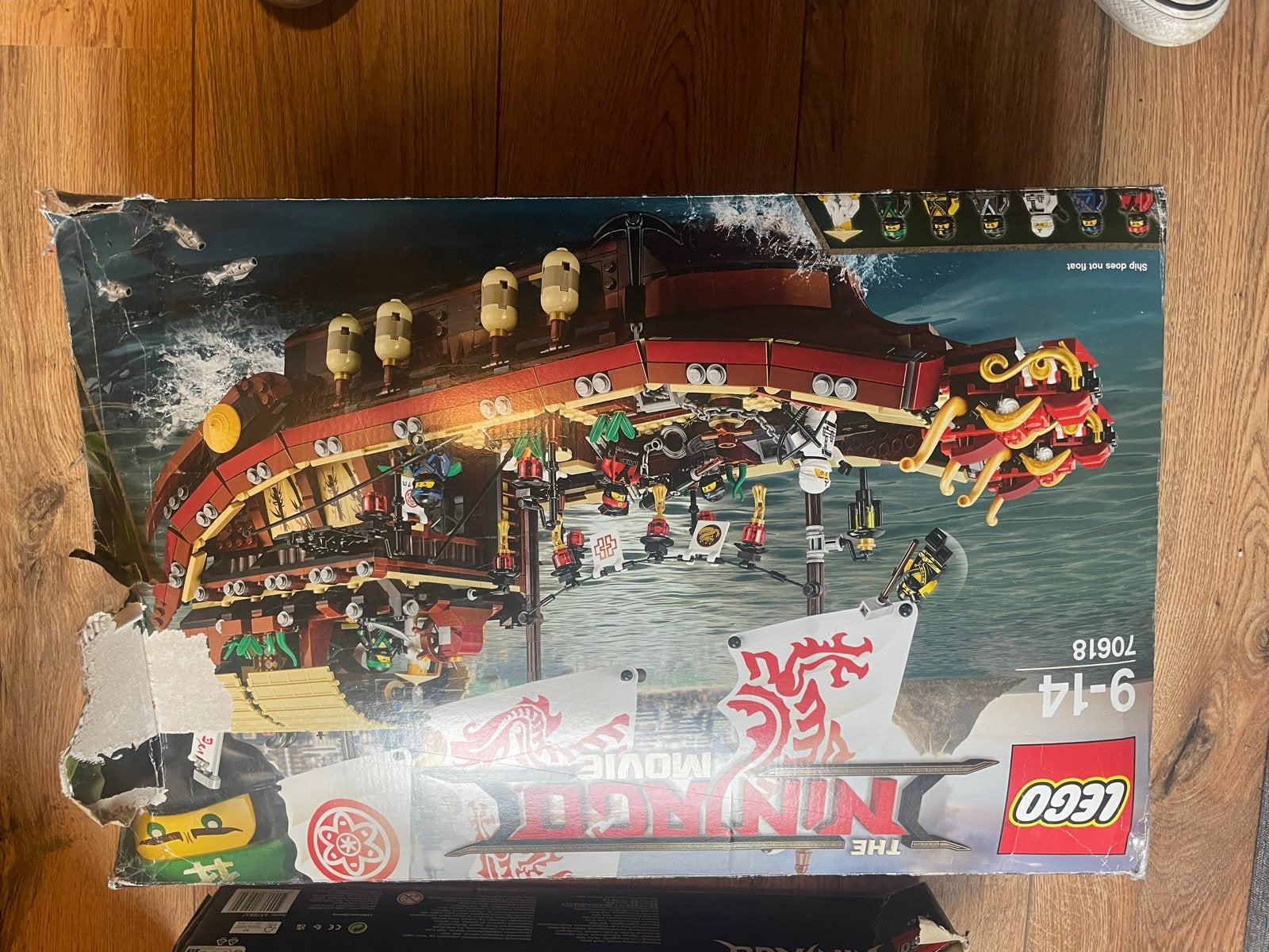Lego Ninjago Movie Destiny's Bounty 70618, Lego, Ophalen of Verzenden, Zo goed als nieuw, Inclusief doos