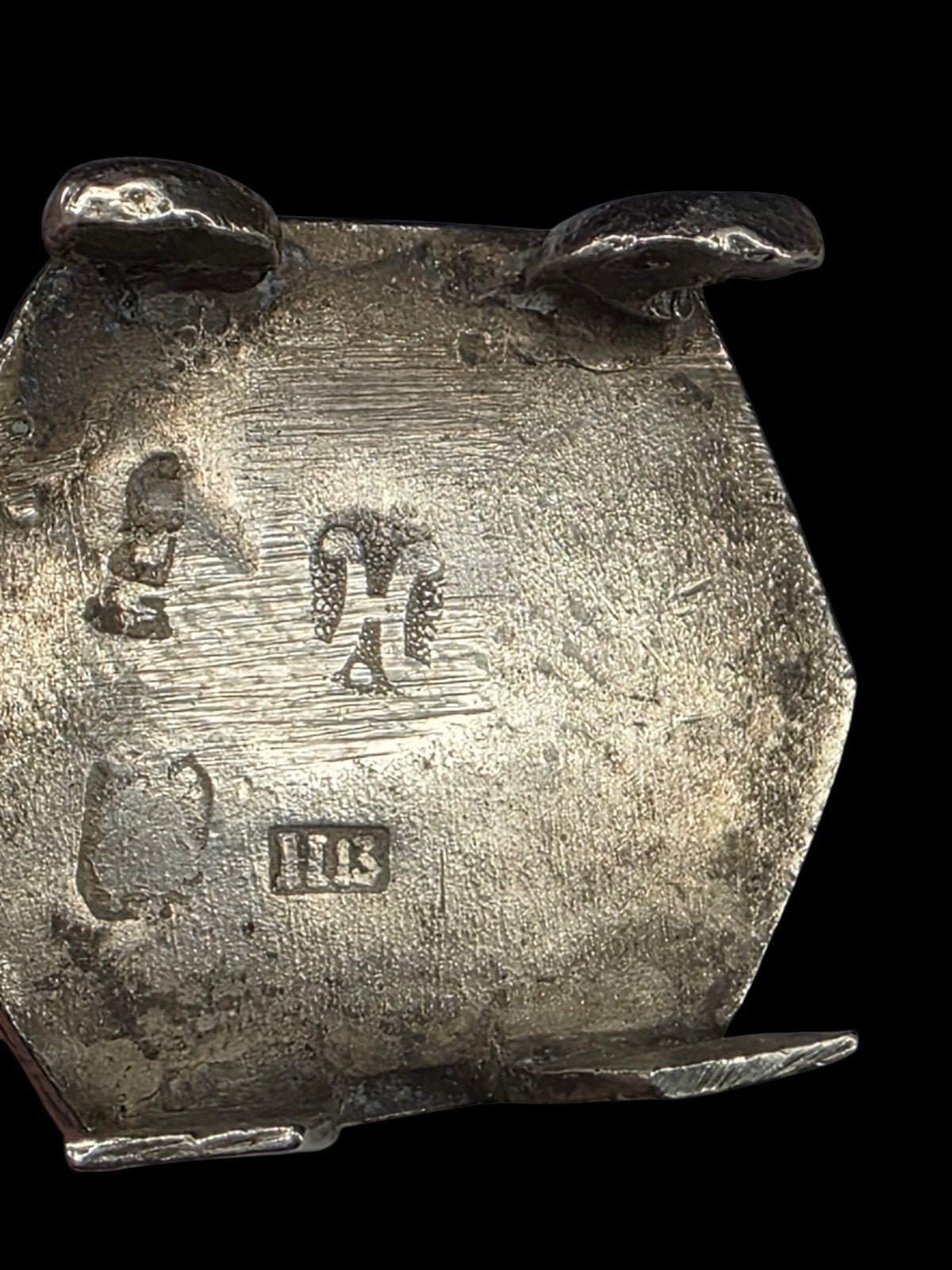 Hollands 19e eeuws zilver miniatuur kind in stoel, Verzenden, Zilver