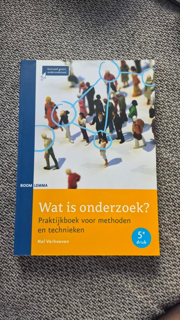 Wat is onderzoek? Praktijkboek methoden en technieken, Ophalen of Verzenden, Zo goed als nieuw, Nel Verhoeven, Gamma