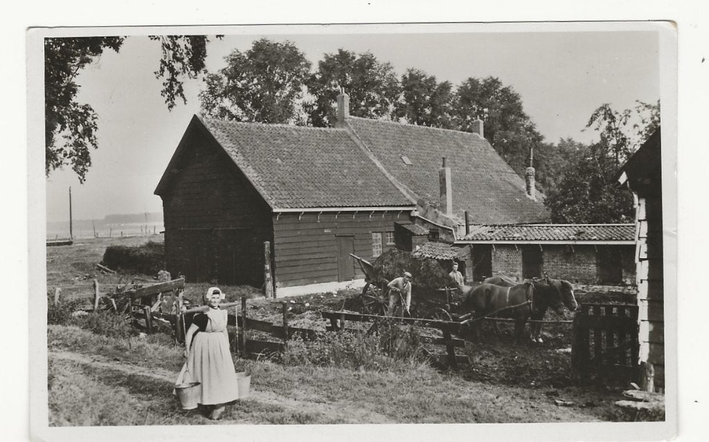 Zeeland Op de boerderij paard en wagen 1960, Ophalen, 1960 tot 1980, Gelopen, Zeeland