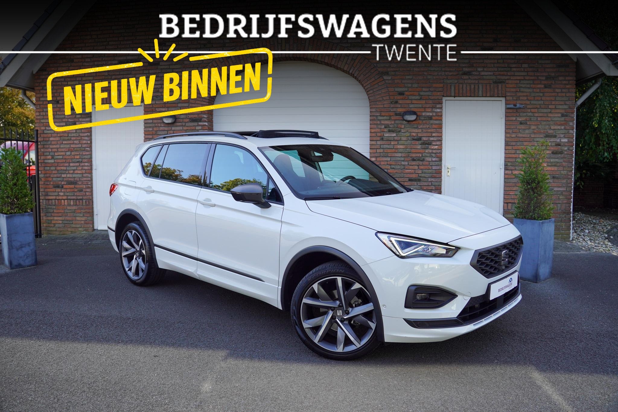 SEAT Tarraco 1.5 TSI 150PK FR Business Intense DSG BEATS AUD, Auto's, 4 cilinders, 150 pk, Wit, Origineel Nederlands