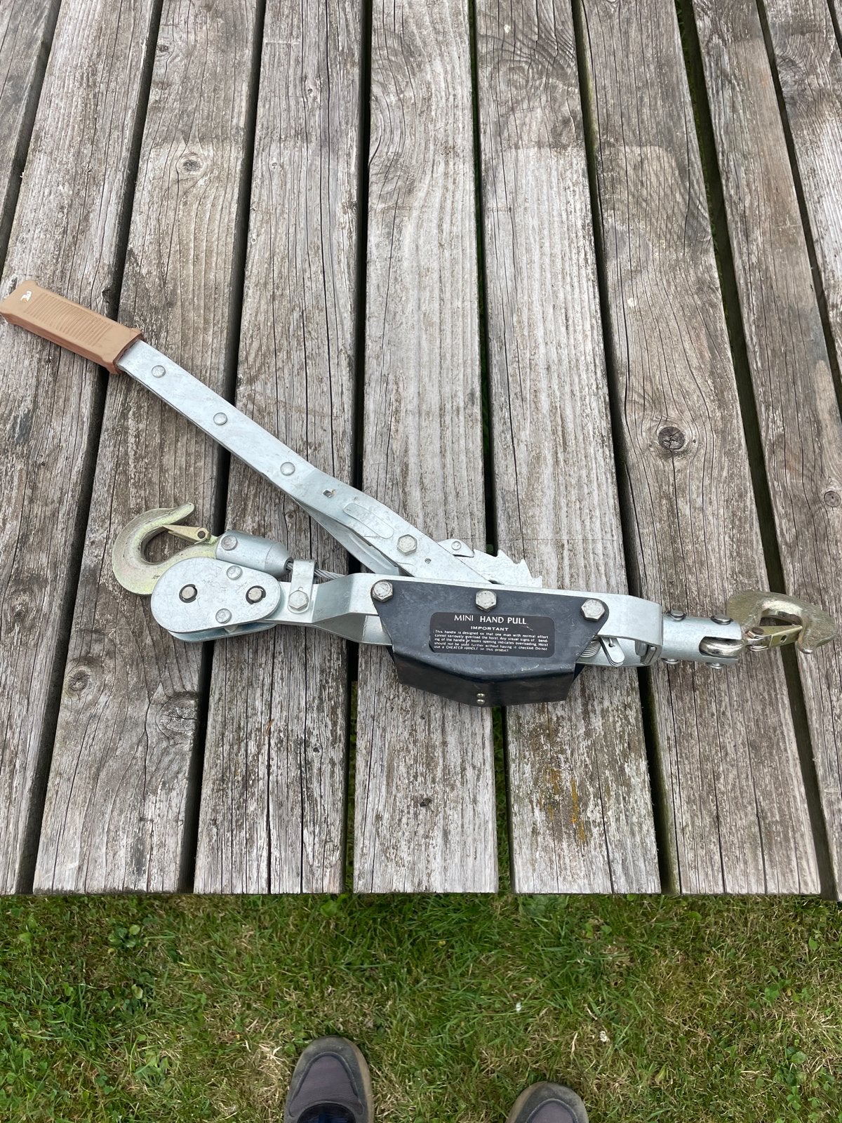 Takel - Mini Hand Pull, Doe-het-zelf en Verbouw, Lieren en Takels, Gebruikt, Handmatig, Ophalen of Verzenden