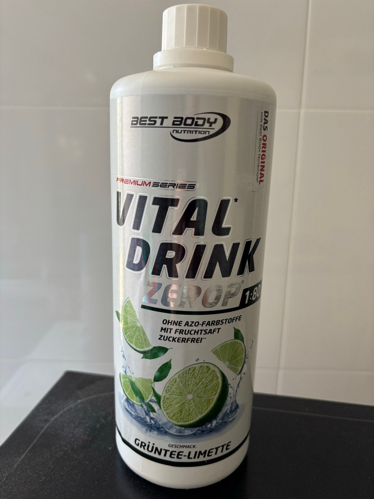 Vital Drink Zero - Groene Thee-Limoen (3 flessen), Ophalen of Verzenden, Nieuw, Poeder of Drank