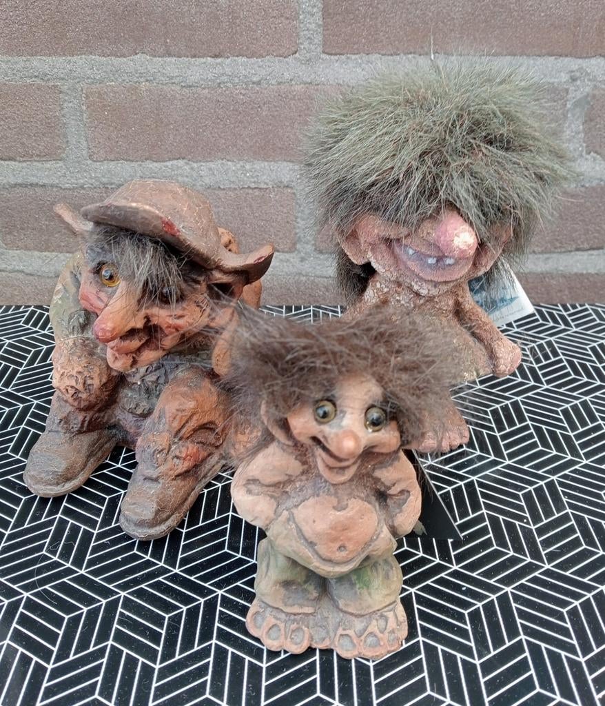 3 troll trol beeldtjes, Ophalen, Zo goed als nieuw, Dier