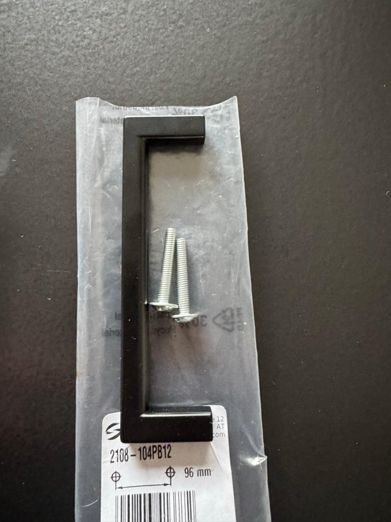 Siro Meubelgreep 96mm Zwart - Nieuw (5 stuks), Ophalen, Nieuw, Overige materialen, Klink of Kruk