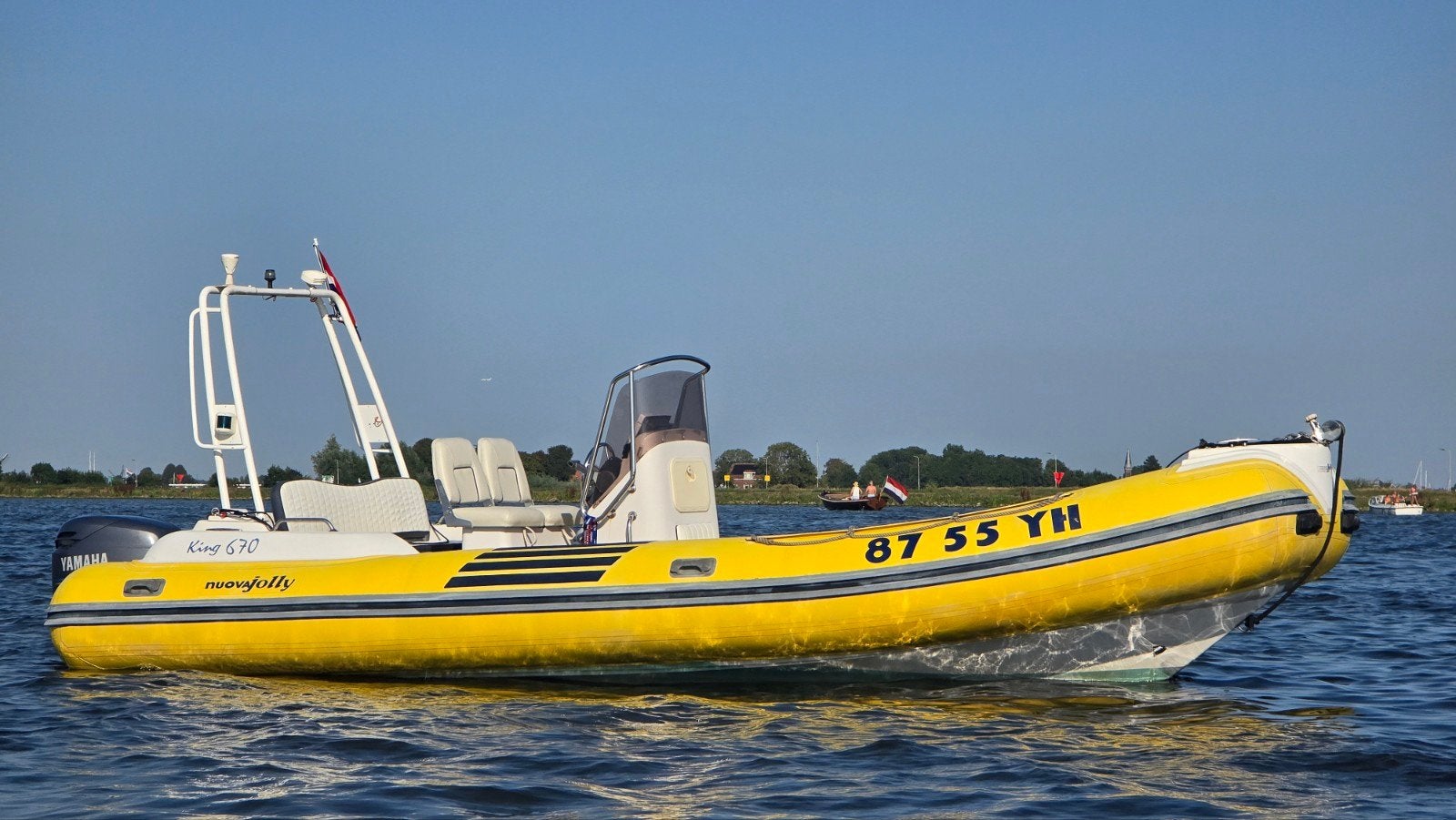 * Nuova Jolly King 670 rubberboot / RIB Yamaha 200pk *, Watersport en Boten, Gebruikt, Yamaha, Afdekzeil, 200 pk