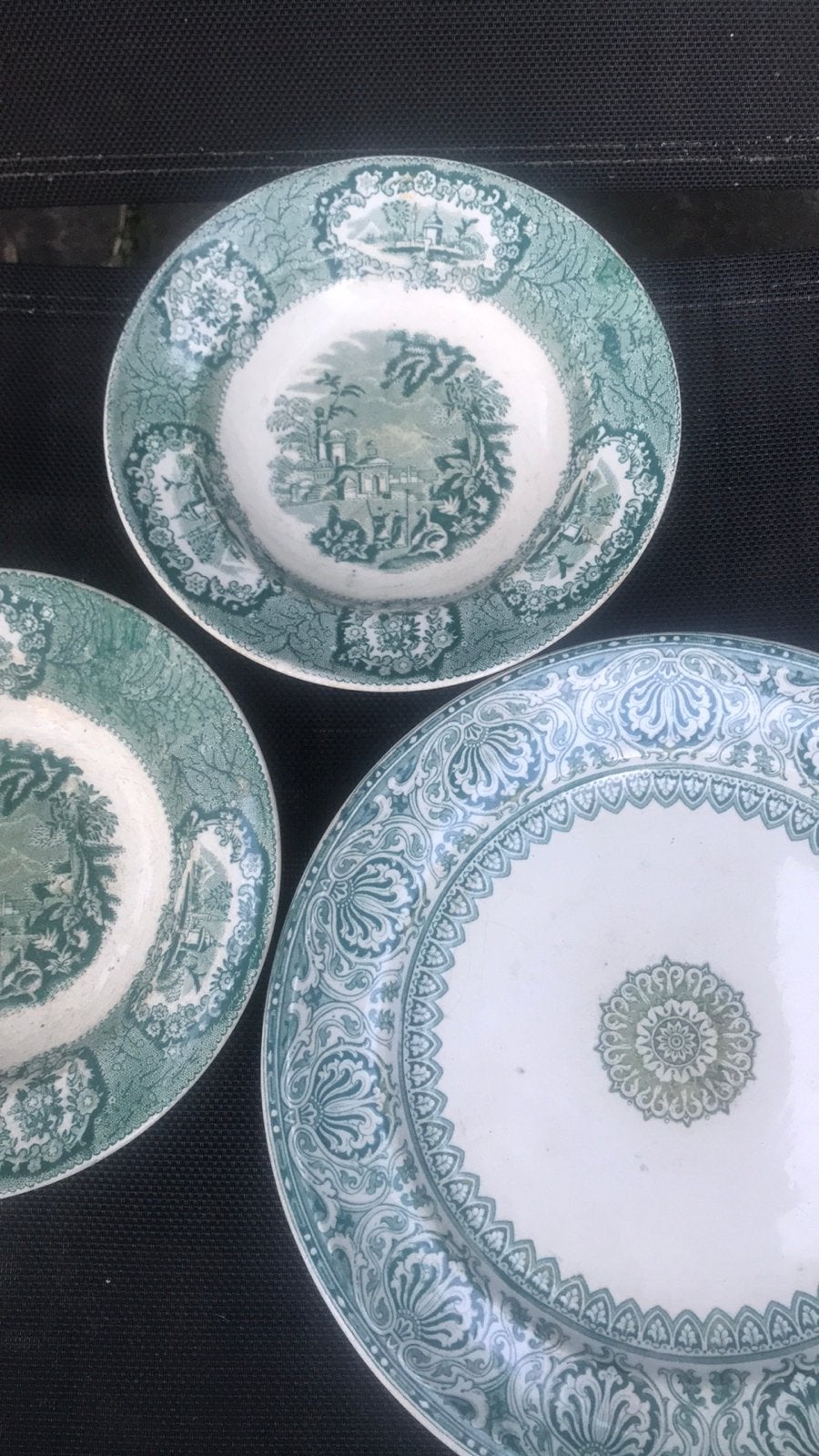 Set zeer oude/antieke borden, Ophalen of Verzenden