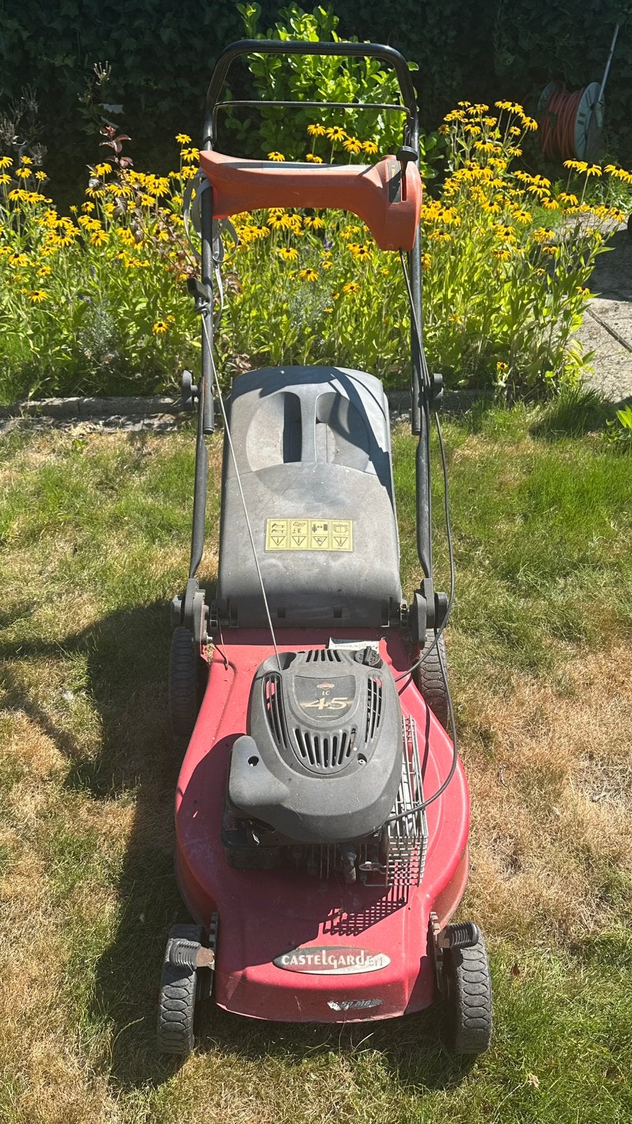 Grasmaaier Castel Garden benzinemotor Briggs & Stratton, Ophalen, Gebruikt, Briggs & Stratton, Opvangbak