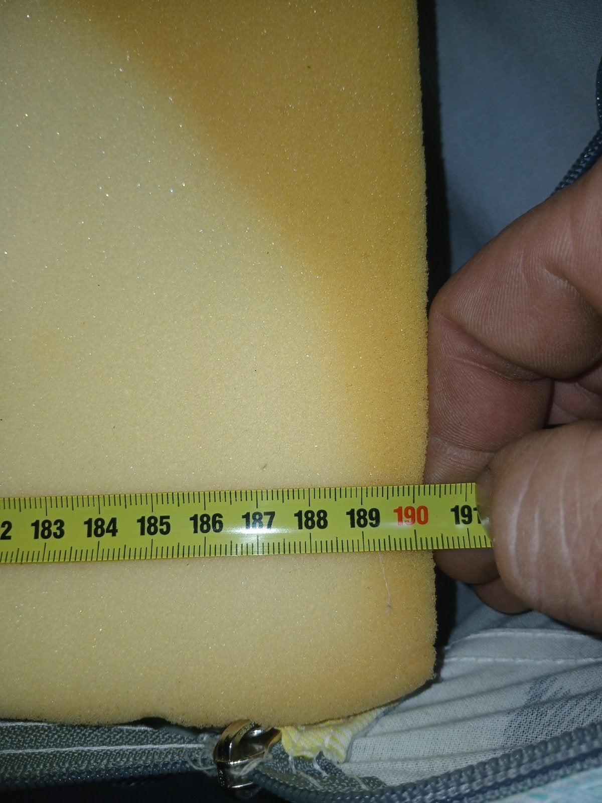 2 Schuimmatrassen 190x5 cm, Ophalen, Gebruikt, 190 cm of minder, Overige maten