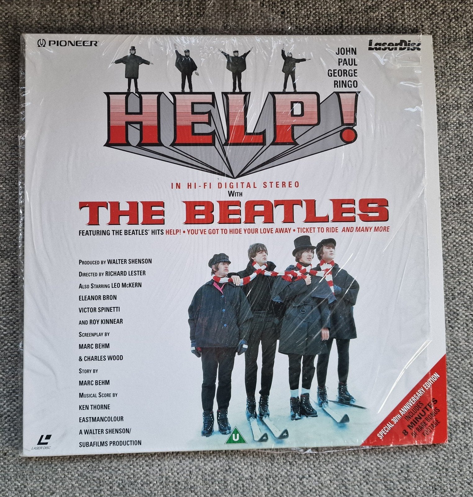 Laserdisc The Beatles - Help!, Ophalen, Engels, Alle leeftijden, Engels