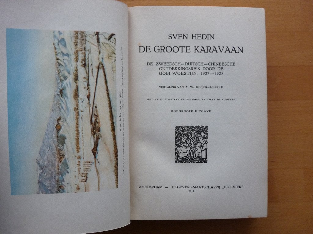 De groote Karavaan Sven Hedin 1934, Boeken, Ophalen of Verzenden, Gelezen, Azië