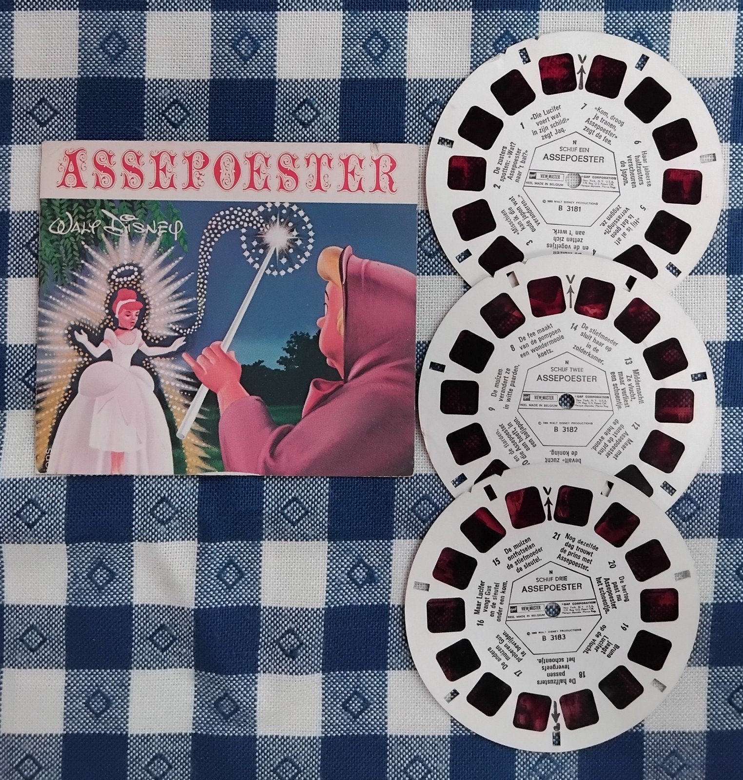 Disney Assepoester View-Master set - 1977 -, Ophalen of Verzenden, Gebruikt