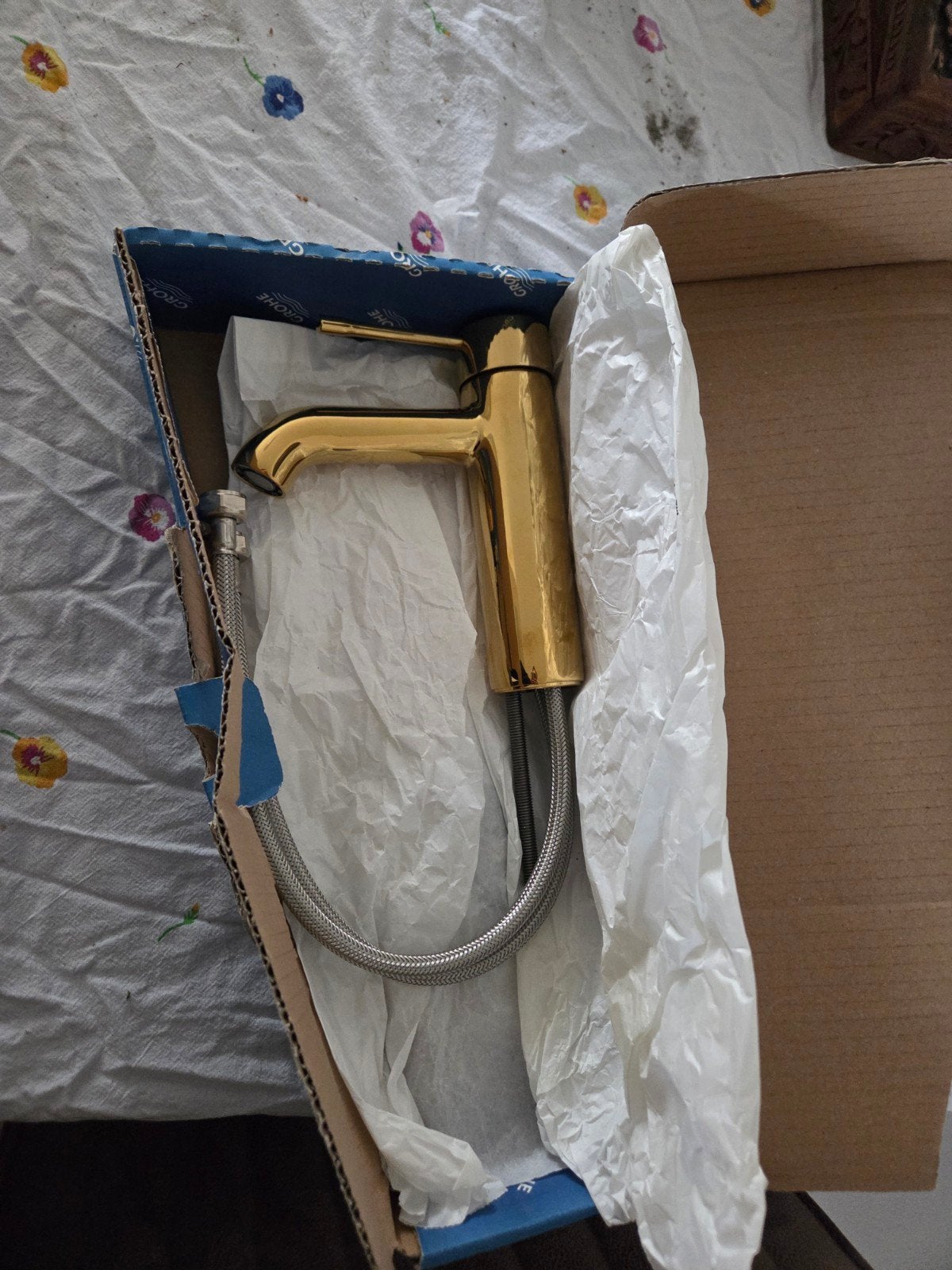 Grohe Essence New Wastafelkraan Opbouw Goud, Ophalen of Verzenden, Nieuw, Chroom, Kraan