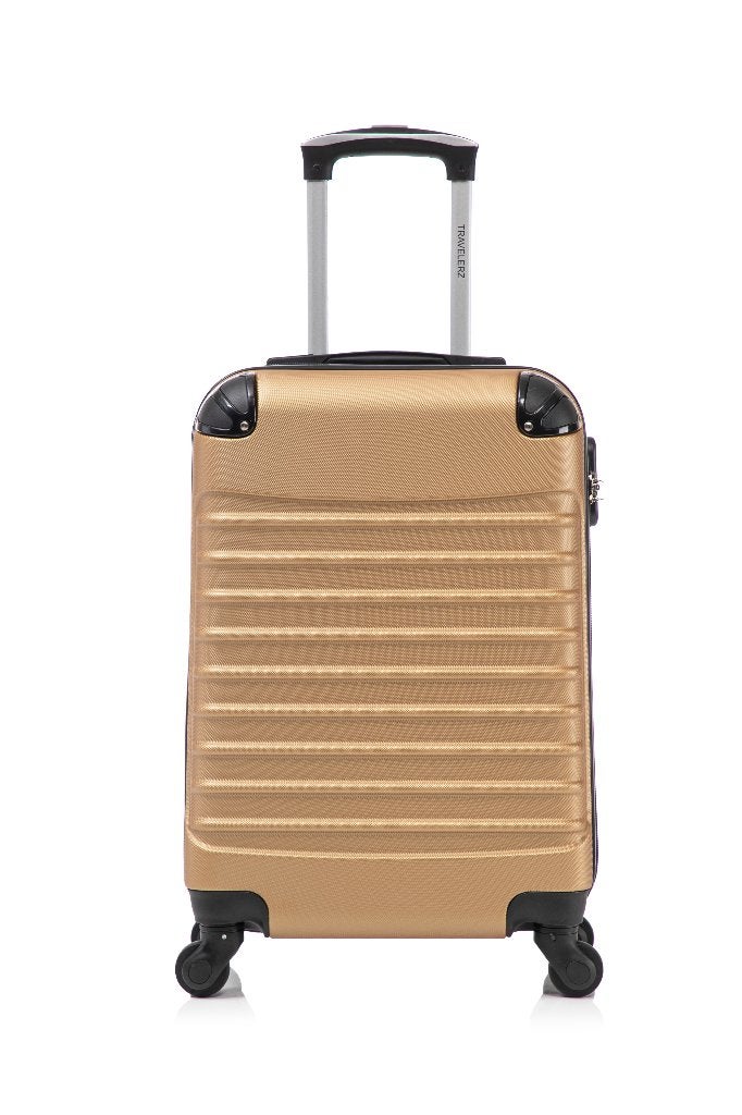 Travelerz Rome XL Koffer – 95– ABS – Goud – Cijferslot, Sieraden, Tassen en Uiterlijk, Koffers, Wieltjes, 45 tot 55 cm, Nieuw