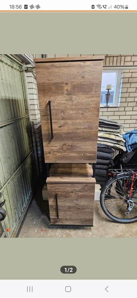 Broodkast industrieel, Huis en Inrichting, Kasten | Buffetkasten, Ophalen, Met deur(en), Zo goed als nieuw, Industrieel