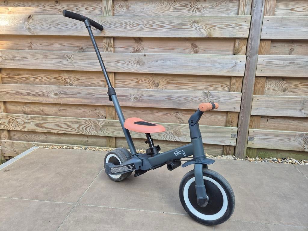 Kinderfiets en loopfiets Billy 4 in 1, Ophalen, Zo goed als nieuw, Verstelbare zitting