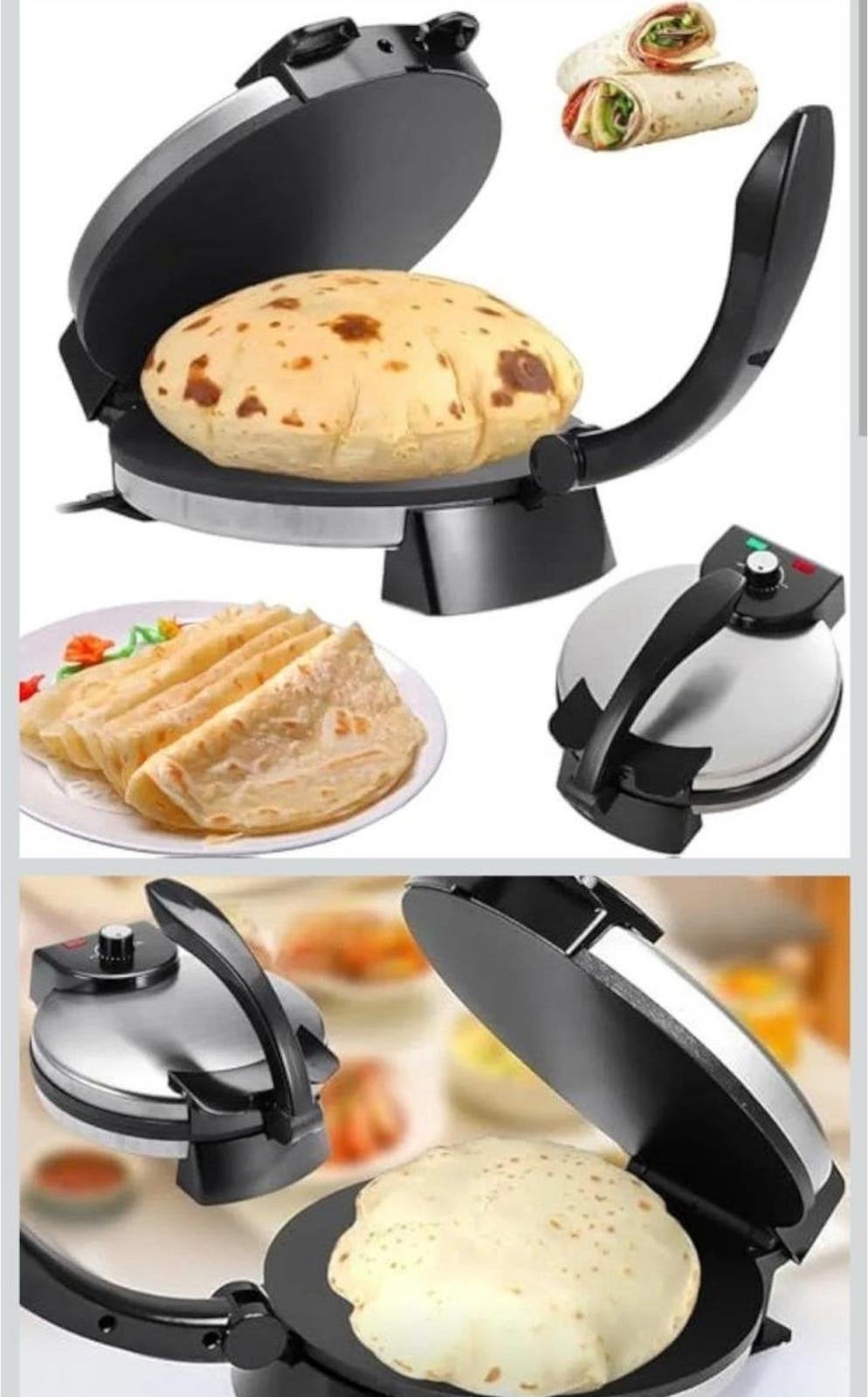 Elektrische Tortilla Maker - Roti & Pannenkoekenpers, Ophalen of Verzenden, Nieuw
