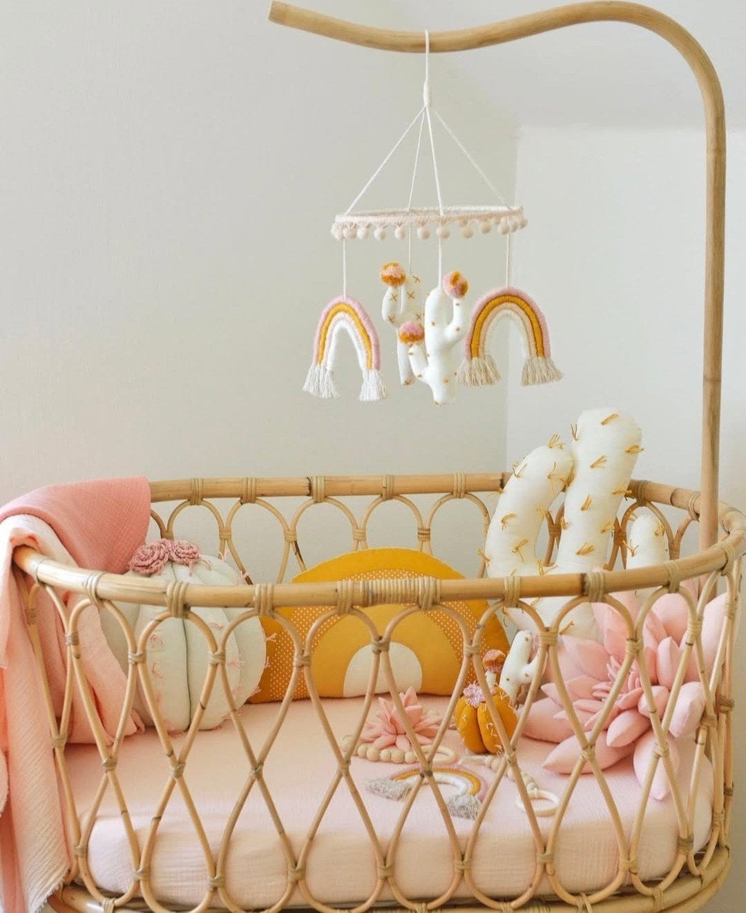 Nieuw Rotan Wiegje met Matras, Kinderen en Baby's, Babywiegjes en Ledikanten, Ophalen, Nieuw, Wieg
