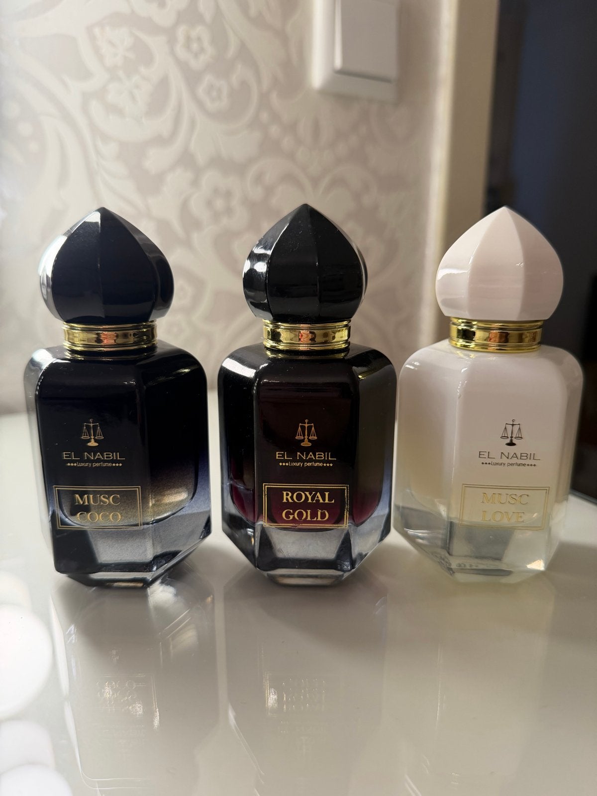 El Nabil Parfums: Musc Coco, Royal Gold, Musc Love, Ophalen of Verzenden, Gebruikt