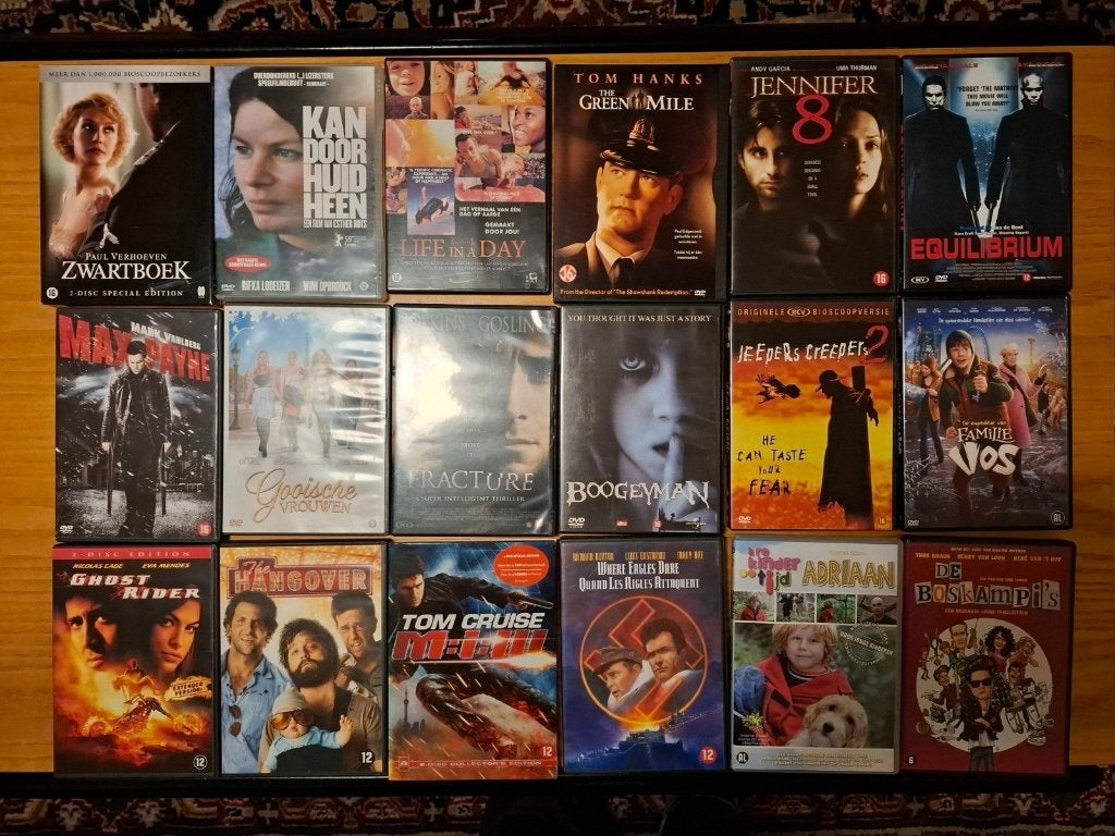 30 DVD's allerlei genres, Alle leeftijden, Ophalen of Verzenden, Zo goed als nieuw
