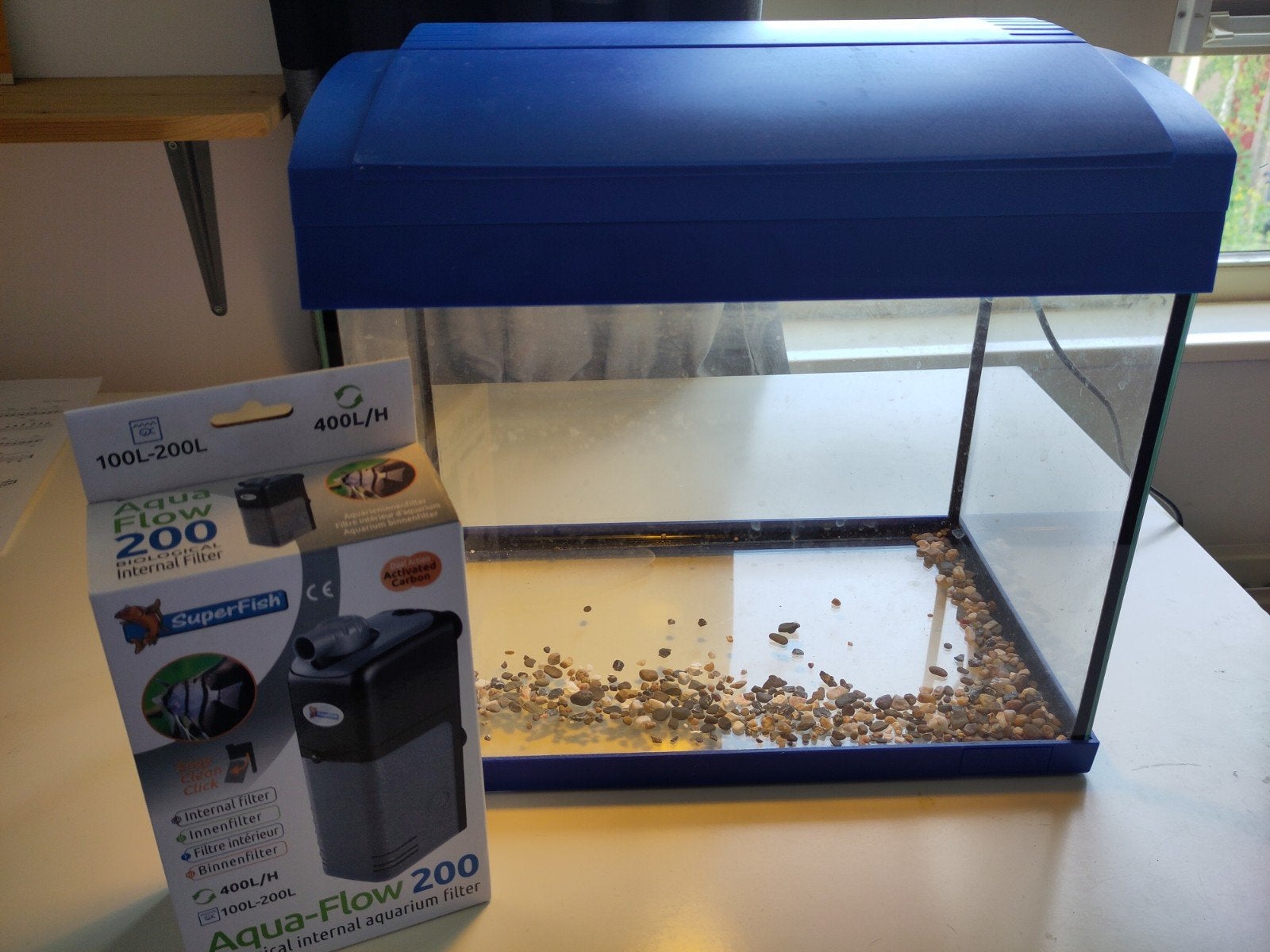 Aquarium D23xB36xH34, Ophalen, Zo goed als nieuw, Leeg aquarium