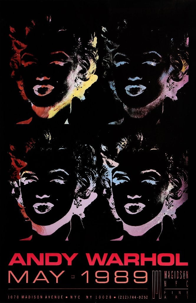 Affiche Andy Warhol Four Marilyns, Ophalen of Verzenden