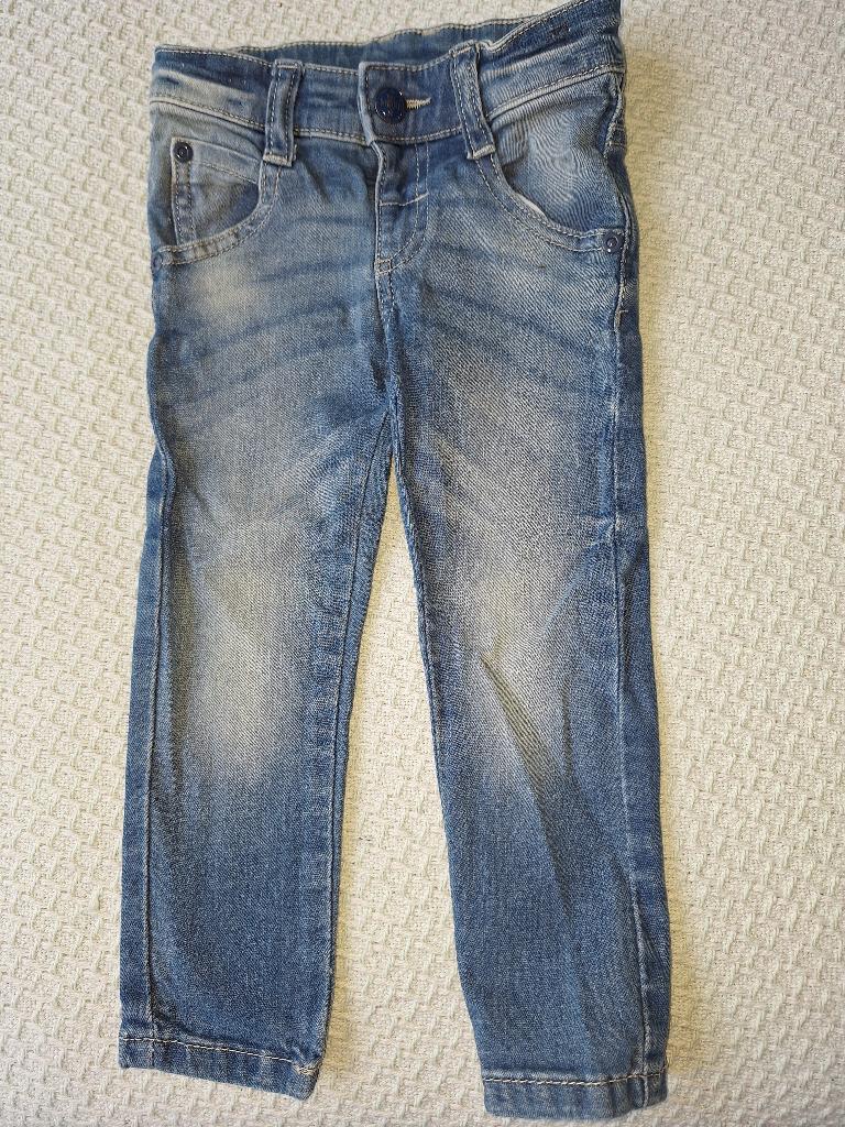 spijkerbroekje hema mt 92 izgs, Broek, Meisje, Ophalen of Verzenden, Zo goed als nieuw