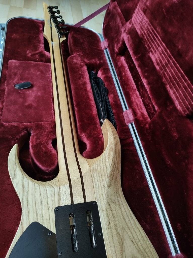 Ibanez RGT220A-NTF Prestige 2005 - Natural Flat, Verzenden, Gebruikt, Solid body, Ibanez