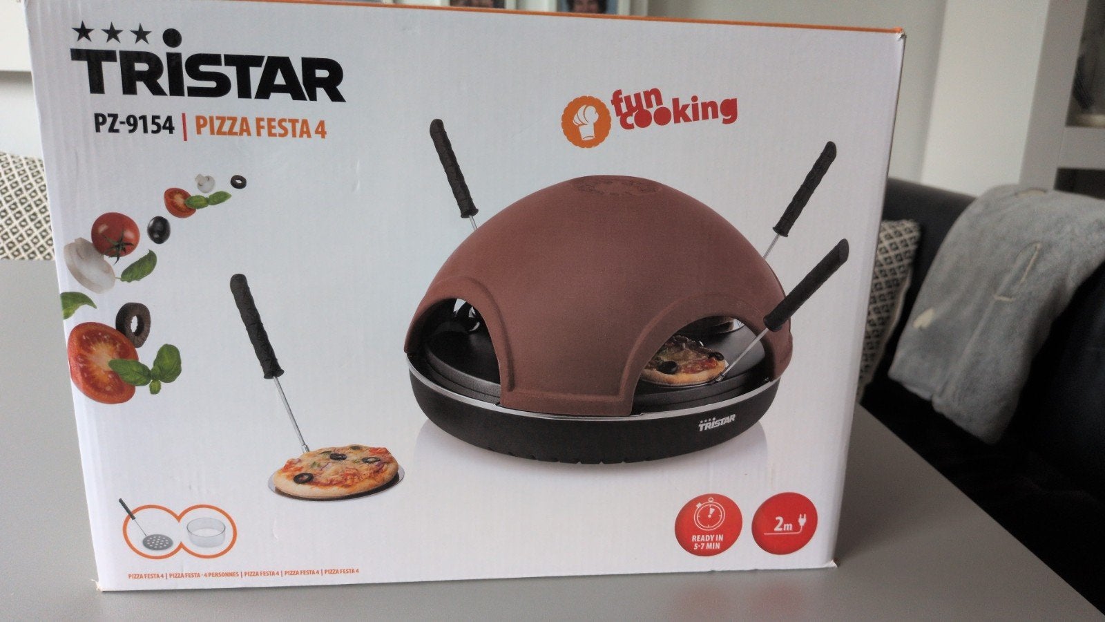 Tristar Terracotta Pizza Dome - Pizza Festa 4, Minder dan 45 cm, Minder dan 45 cm, Pizzaoven, Ophalen of Verzenden