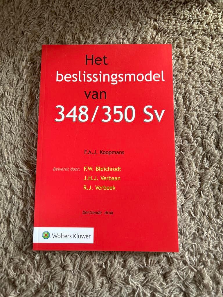 Het beslissingsmodel van 348/350 Sv - Dertiende druk, Ophalen of Verzenden, Gamma, Gelezen, HBO