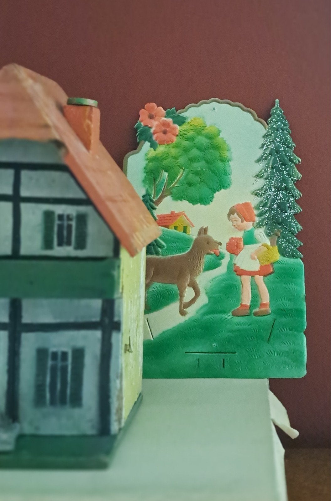 roodkapje papieren decoratie, Antiek en Kunst, Ophalen of Verzenden