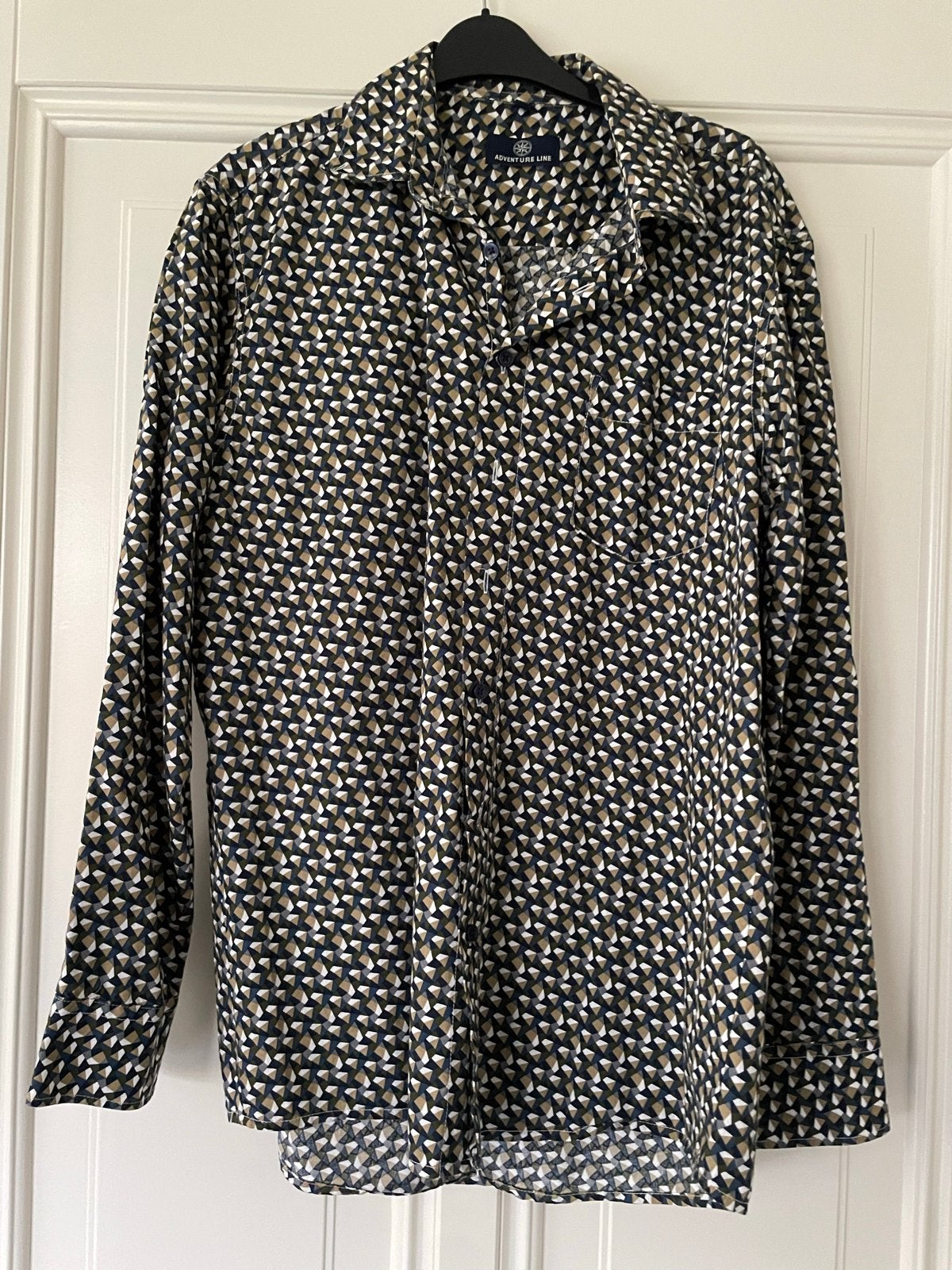 Adventure Line overhemd maat L (41/42) met patroon, Ophalen of Verzenden, Zo goed als nieuw, Meerkleurig, Halswijdte 41/42 (L)