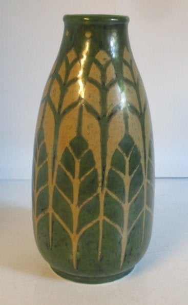 originele Gres Keramis Africaans decor bladeren Catteau, Antiek en Kunst, Antiek | Keramiek en Aardewerk, Verzenden