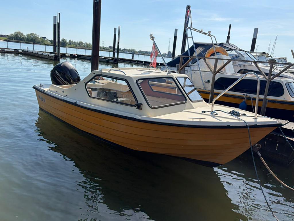 Ryds snelle tour boot te koop inclusief rvs trailer, Watersport en Boten, Speedboten, Ophalen, Zo goed als nieuw, Viertaktmotor