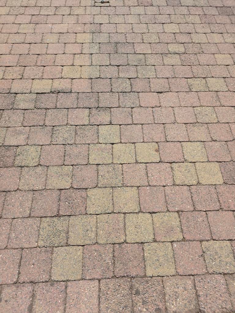 Gebruikte terrastegels, rood/geel, ca. 80m², Ophalen, Gebruikt, 10 m² of meer, Beton