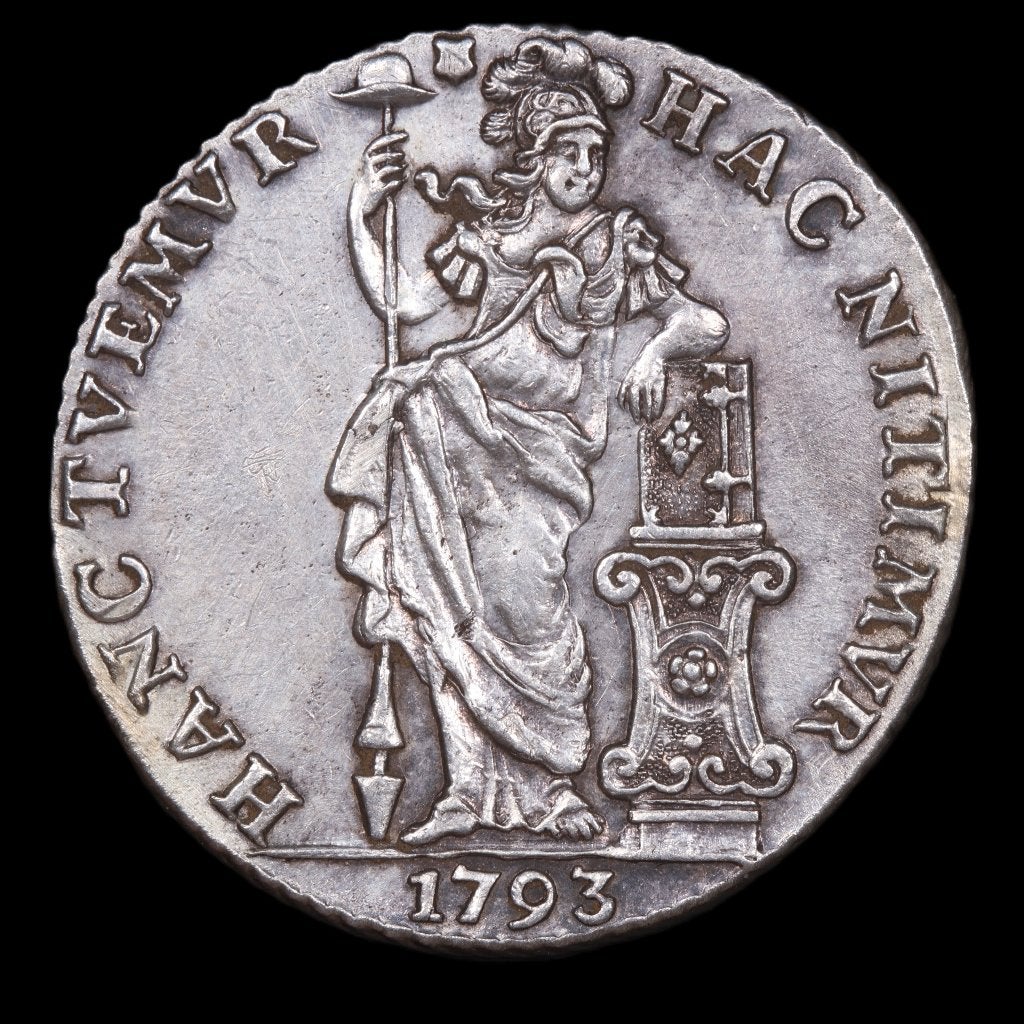 Gulden Utrecht 1793. Pr+., 1 gulden, Vóór koninkrijk, Zilver, Ophalen of Verzenden