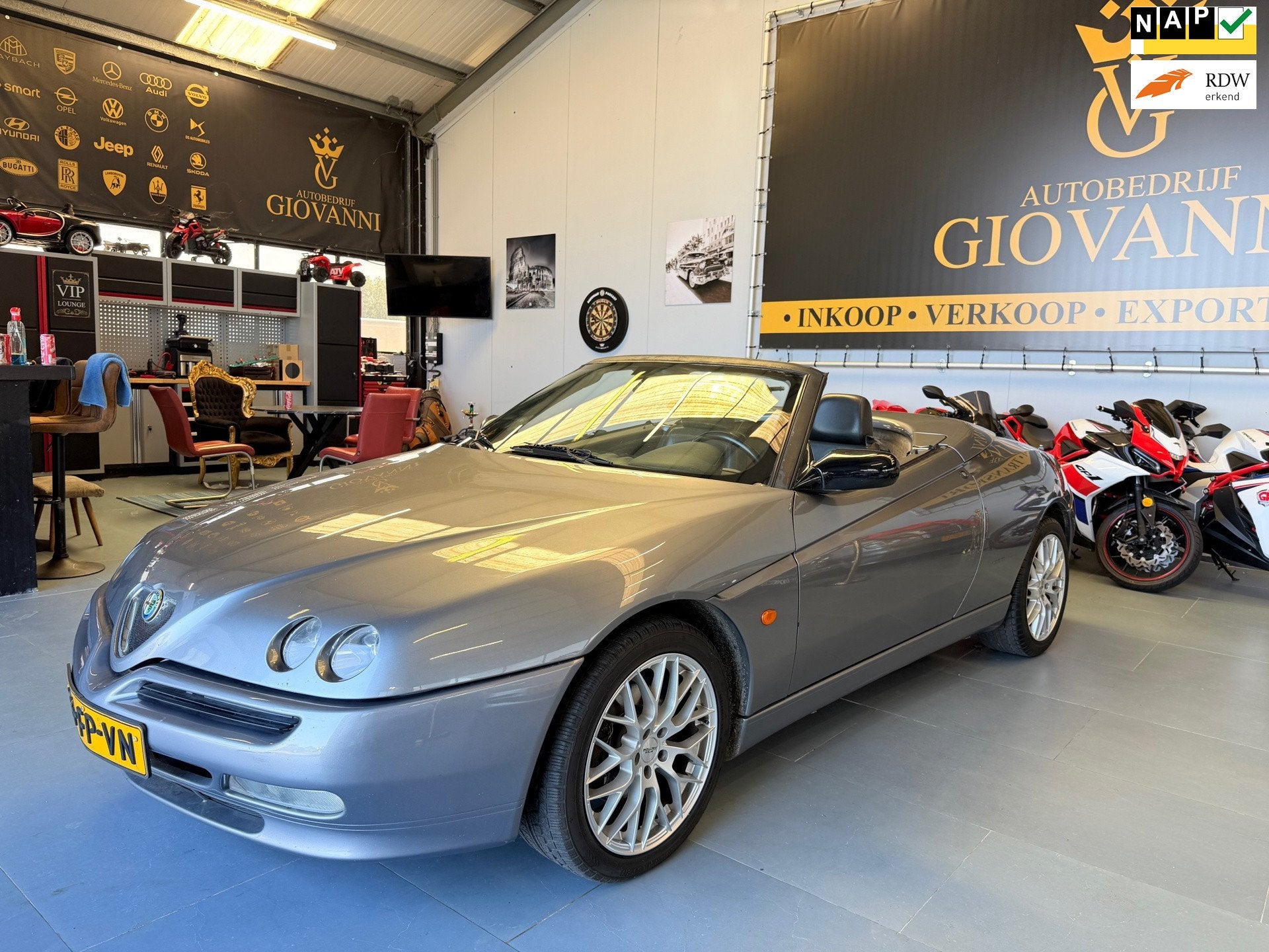 Alfa Romeo Spider 2.0-16V T.Spark L inruil mogelijk, 1345 kg, Lederen bekleding, Gebruikt, Cabriolet