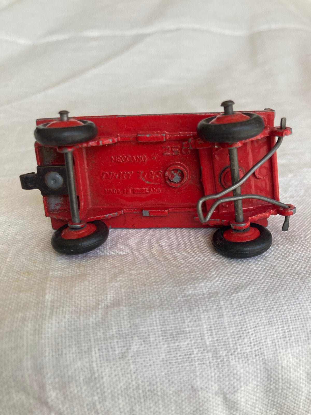 Vintage Dinky Toys 25G Platbakwagen - Rood, Ophalen of Verzenden, Gebruikt
