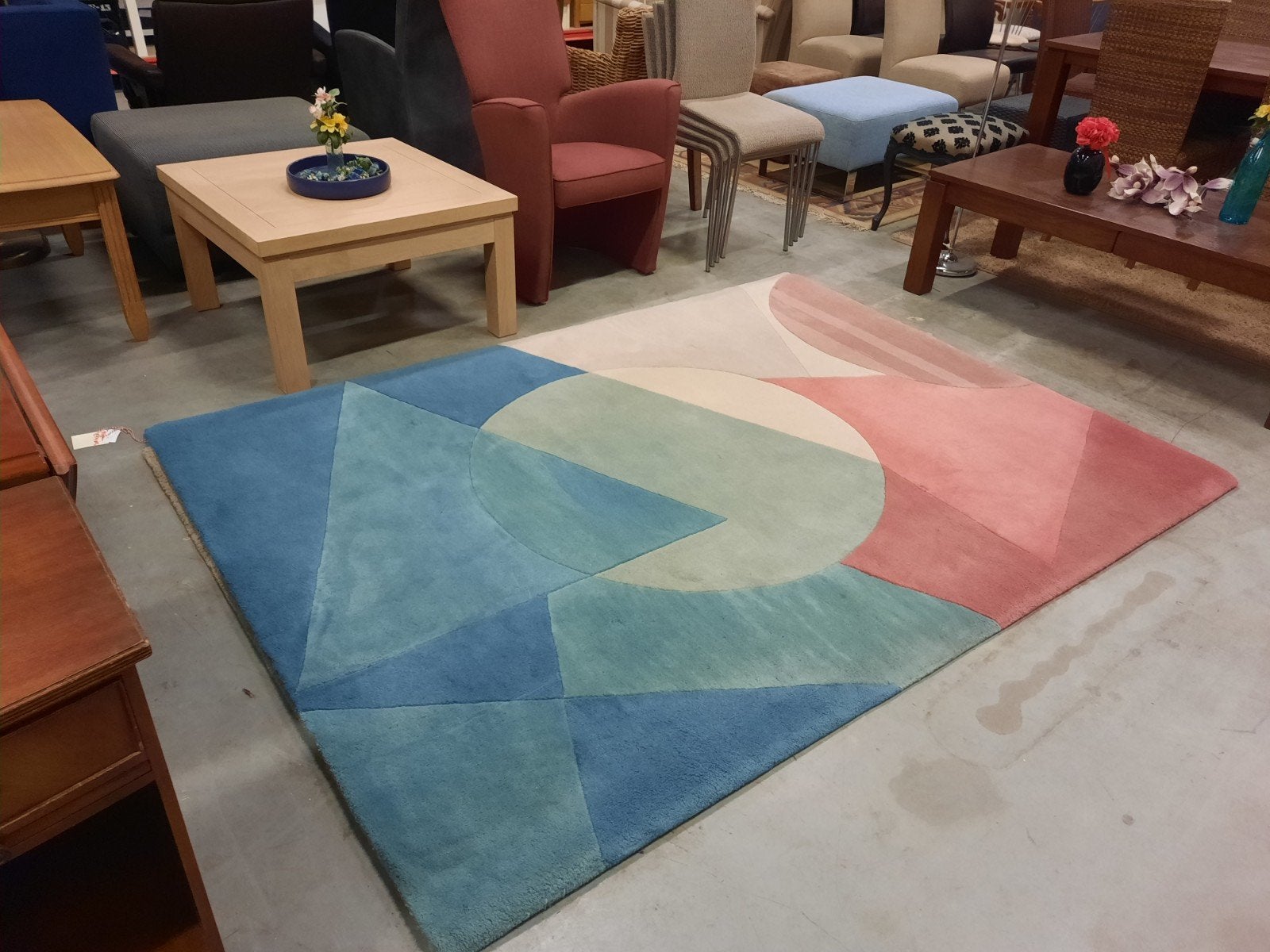 Claire Gaudion wollen handgetuft vloerkleed 160×230 cm, Ophalen, Gebruikt, 5 tot 10 m², Tapijt