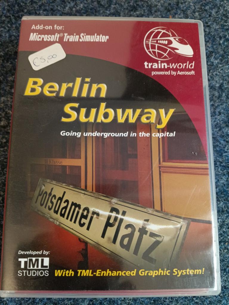 Berlin Subway Add-on voor Microsoft Train Simulator, Spelcomputers en Games, Games | Pc, Gebruikt, Simulatie, 1 speler, Vanaf 3 jaar
