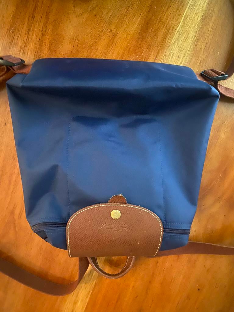 Longchamp kleine rugzak, Navy, iets donkerder dan de foto., 30 cm of meer, Blauw, Minder dan 35 cm, Ophalen of Verzenden