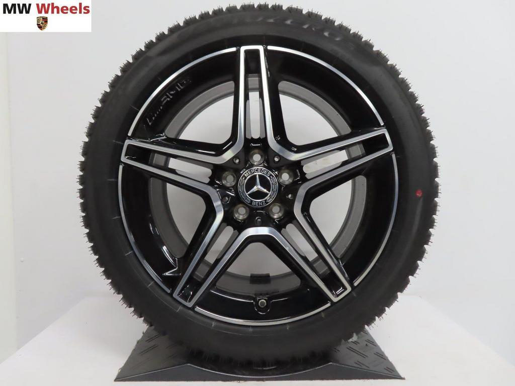 Mercedes E klasse W213 AMG 18 inch velgen winterbanden nieuw, 18 inch, -, -, Banden en Velgen